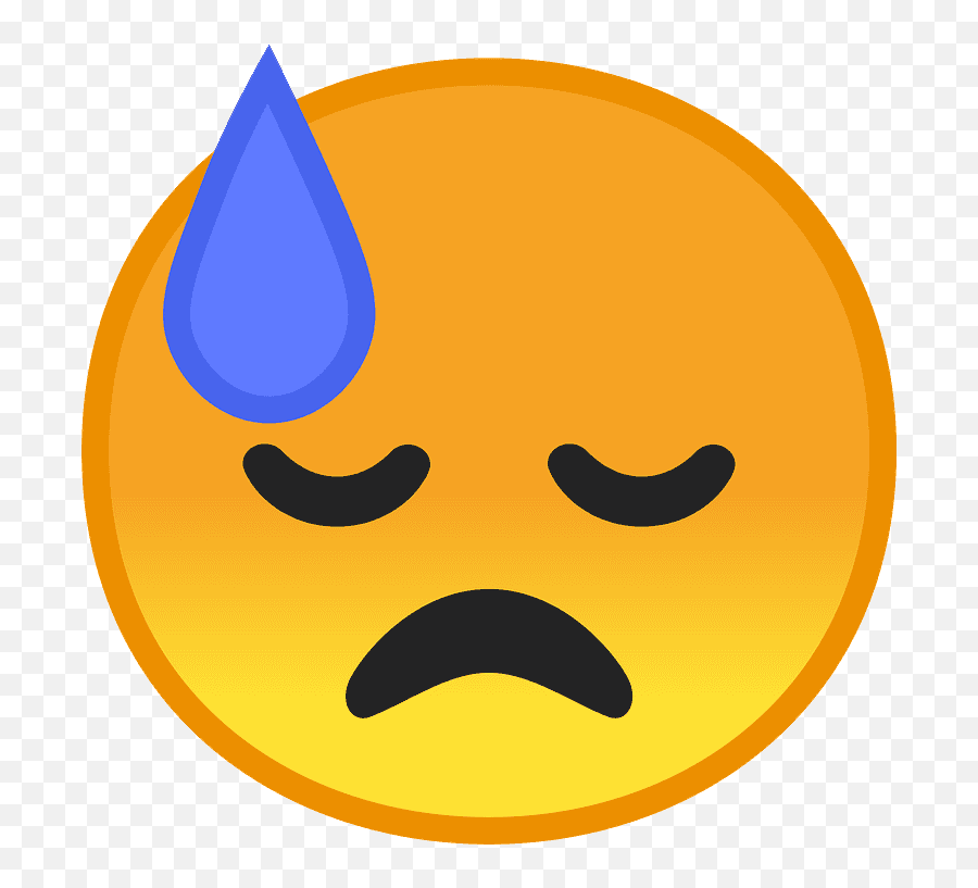 Cold Sweat Emoji - Emoji,Emoji Meaning Chart