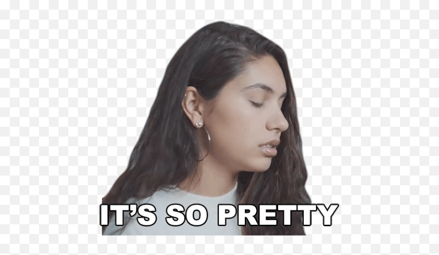 Its So Pretty Alessia Cara Sticker - Its So Pretty Alessia Step Cutting Emoji,Ron Swanson Emotion Gif