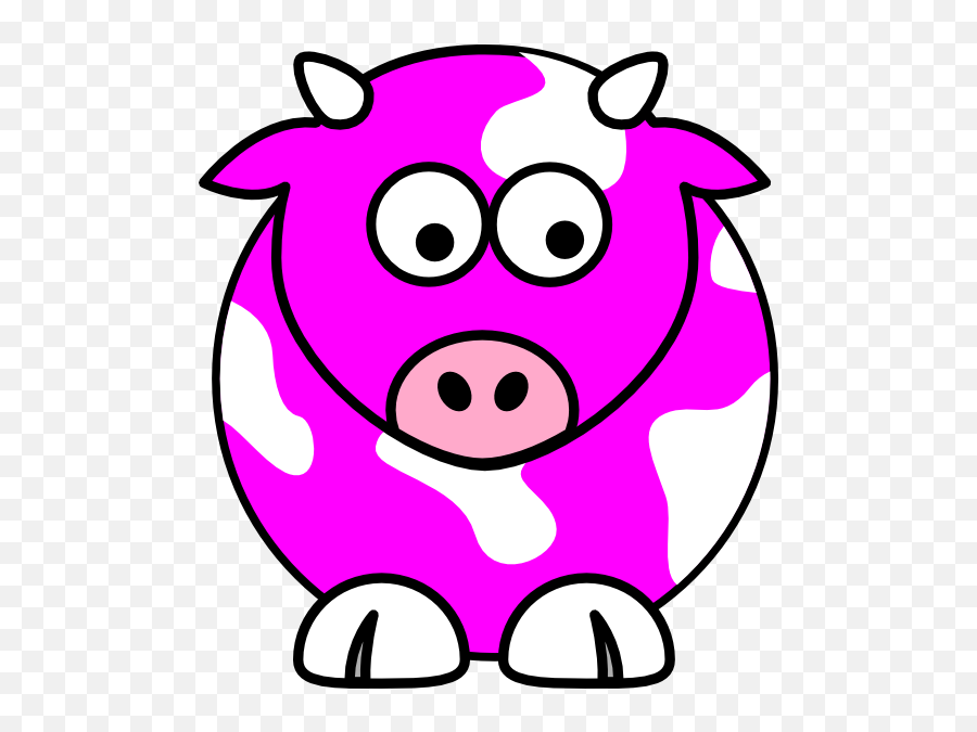 Pink Cow Clip Art N2 Free Image Download - Pink Cow Clipart Emoji,Disturbed Emotion Clip Art