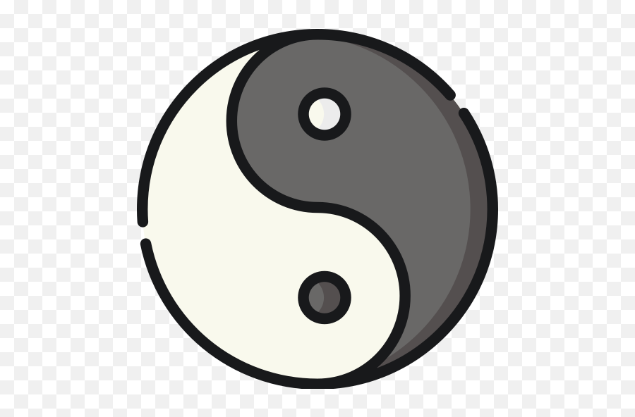 Ying Yang - Dot Emoji,Yin Yang Emoticon