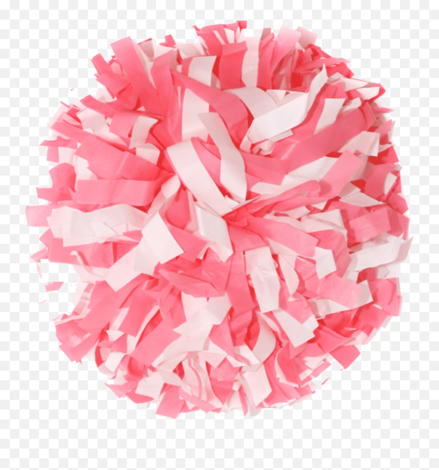 Plastic White And Plastic Light Pink 6 Pom - Transparent Cartoon Pom Poms Emoji,Dancing Pom Poms Emoticon