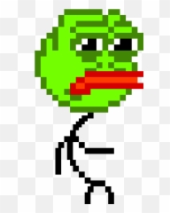 Pixilart - Meme Frog By Andrewa2024 Emoji,Get Out Frog Emoticon