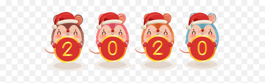 New Years 2020 Emoticon Cartoon Smile For Happy New Year - New Year Happy Cartoon Toys Png Emoji,Reindeer Emoji