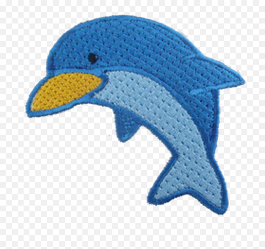 Baby Dolphin Embroidered Patch Emoji,Emoticon Fiab Id Badge