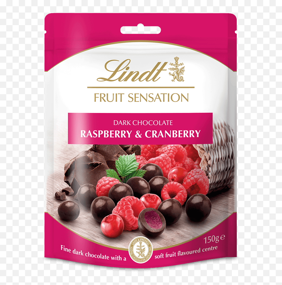 Lindt Fruit Sensation Raspberry U0026 Cranberry 150g Emoji,Gold Emotion Raspberry