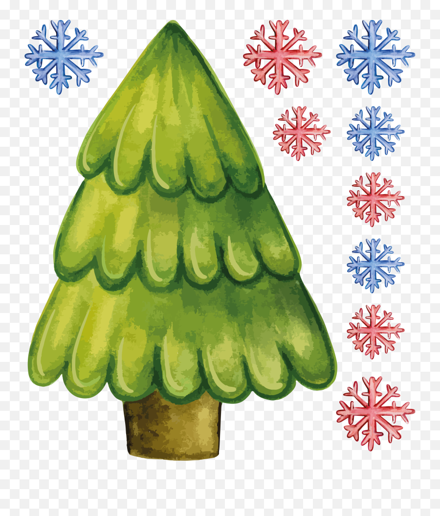 Tree With Snowflakesdo It Yourself Christmas Wall Sticker Emoji,House Tree Emoji
