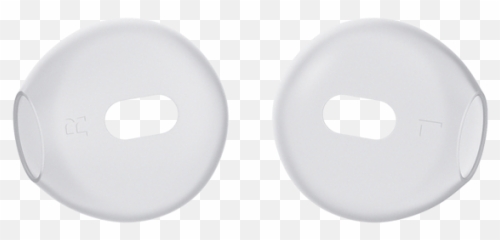 Air 1 - Transparent Ear Tips Emoji,Big Eyes Cursed Emoji