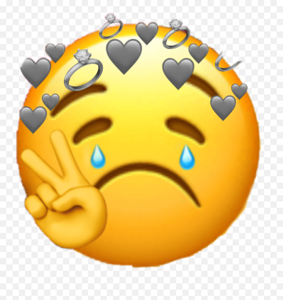 Emoji Freetoedit 320602113316203 By Xowaliyawxo,Crying Hearts Emoji Meme