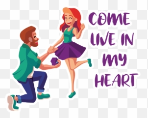 Propose Couple By Marcossoft - Sticker Maker For Whatsapp Emoji,Propose Emoji
