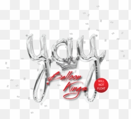 Yay Silver Script - Balloon Kings Emoji,Yay Emoji Party