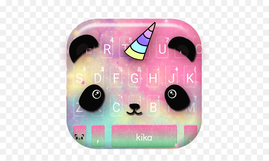 Cartoon Unicorn Panda Keyboard Theme - Witch Hat Emoji,Unicorn Emojis For Android