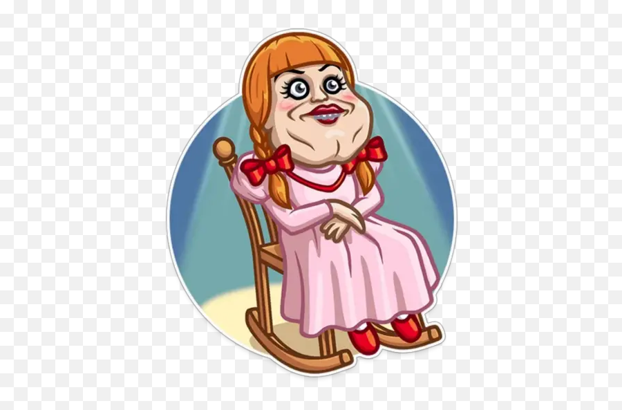 Annabelle Stickers For Whatsapp - Happy Emoji,Alien Ween Emoji