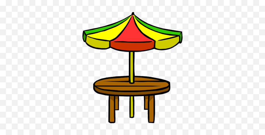 Umbrella Table - Umbrella Is On The Table Cartoon Emoji,10 And Umbrella Emoji Game