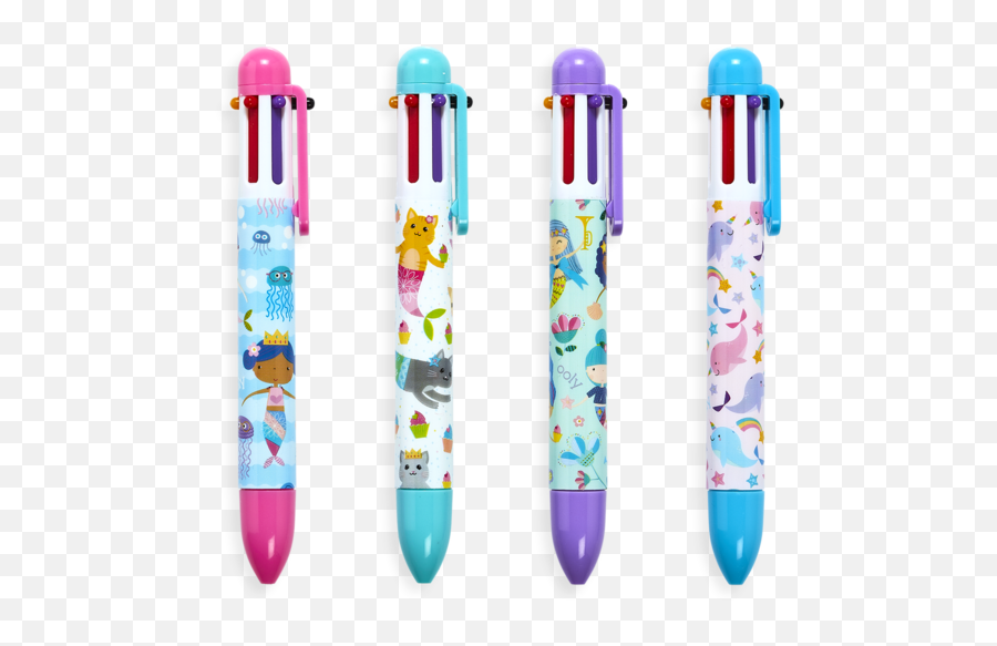 Writing Supplies - Ballpoint 6 Color Pen Emoji,Emotion Pencils