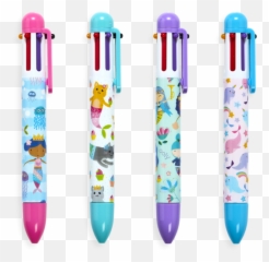 Writing Supplies - Ballpoint 6 Color Pen Emoji,Emotion Pencils