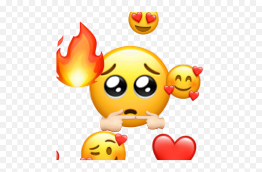Cool Emoji Cute Emoji Wallpaper - Crying Heart Emoji Gif,Emoji Kika