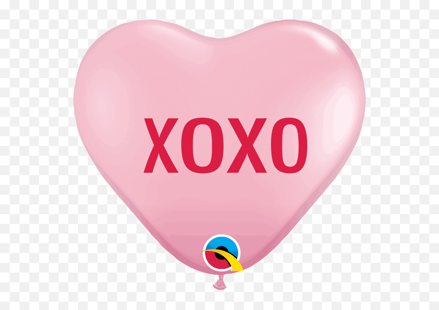 Qualatex Printed Heart Latex - Balloon Emoji,Emoji With Eyelashes