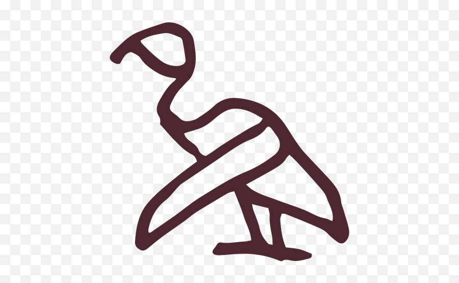 Egyptian Hieroglyphs Volture Symbol - Bird Emoji,Hieroglyph Emoji