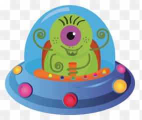 Alien Invasion Galaxy - Clip Art Emoji,Clock Spaceship Clock Emoji