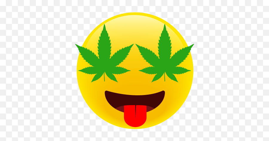 Weedbams Stoner Emojis - Cartoon Weed Leaf Png,Pothead Emoji