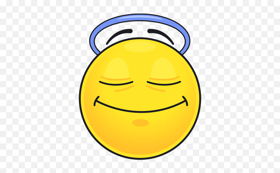 Cute Angel Emoticon - Emoji De Angel Png,Angel Emoji