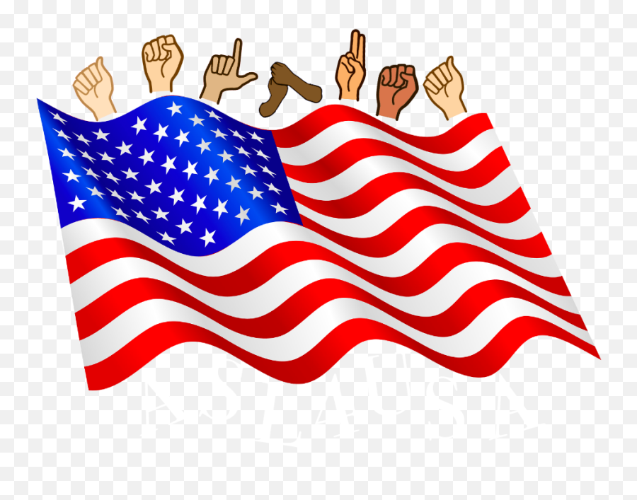 Home - Us Flag Waving Silhouette Emoji,Descriptions Emotions In American Sign Language