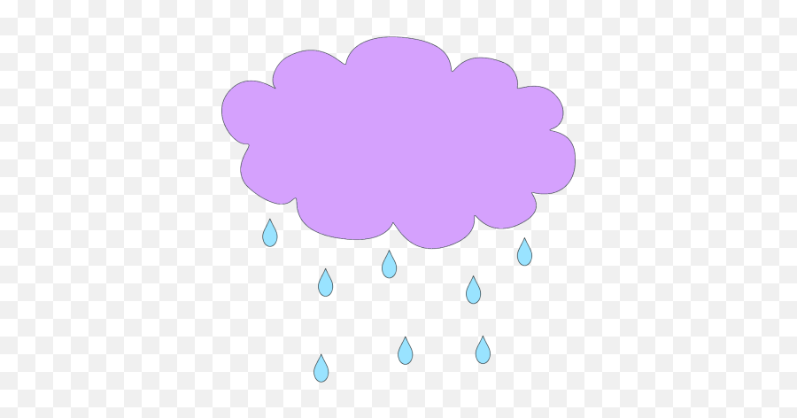 Rain Clip Art - Blue Rain Drops And Gray Rain Cloud Clipart Emoji,Cloud Umbrella Hearts Emoticons