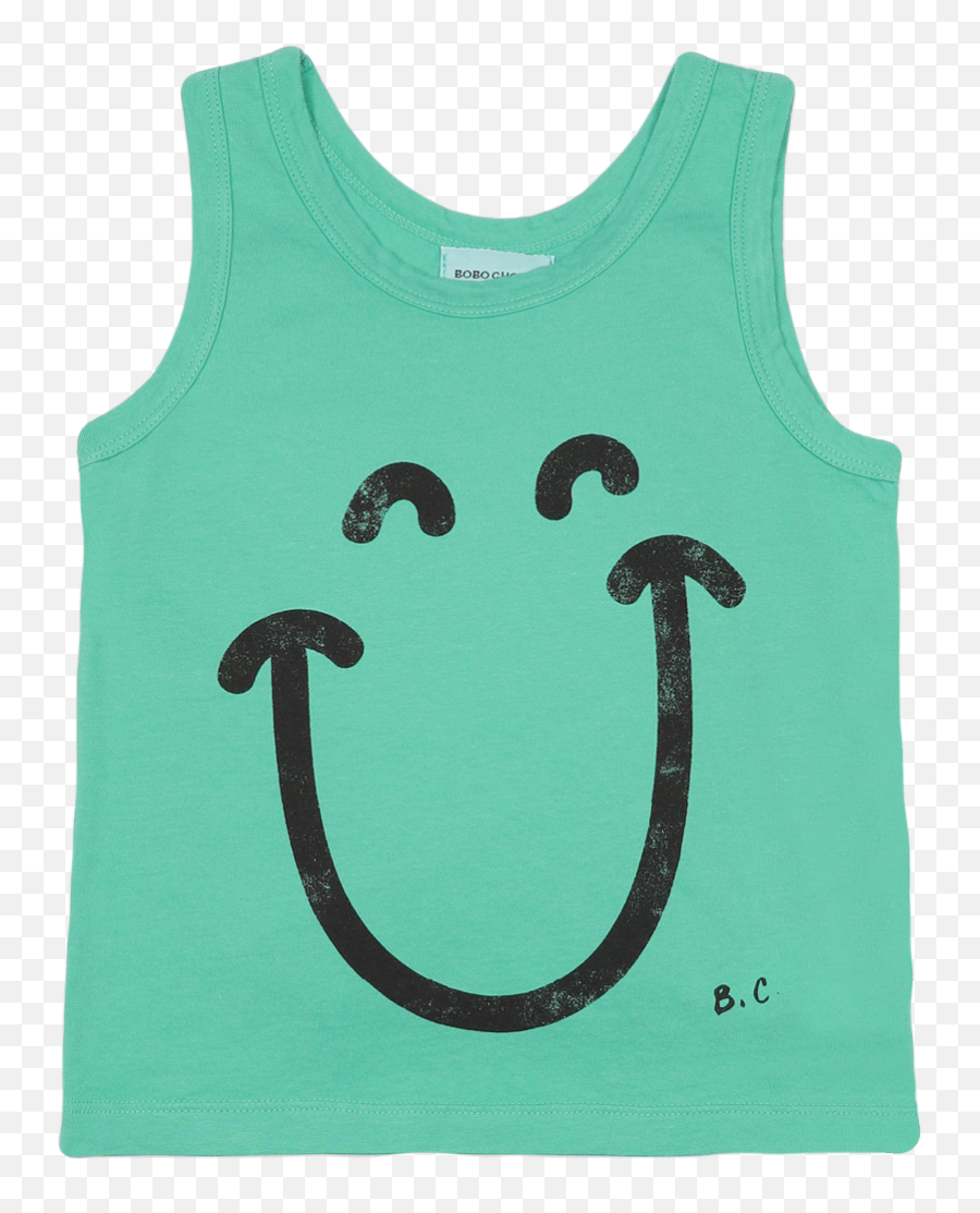Bobo Choses - Big Smile Tank Top Littlefamilyproject Bobo Choses Tank Top Big Smile Emoji,Facebook Tank Emoticon