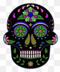 Sugar Skull Transparent Background - Girly Emoji,Sugar Skull Emoji