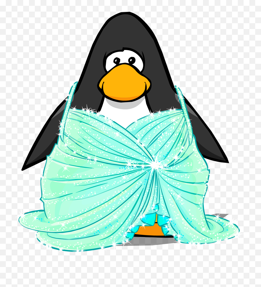 Among The Stars Mint Dress From Player Card - Club Penguin Club Penguin In A Dress Emoji,Free Squirrel Emoticons