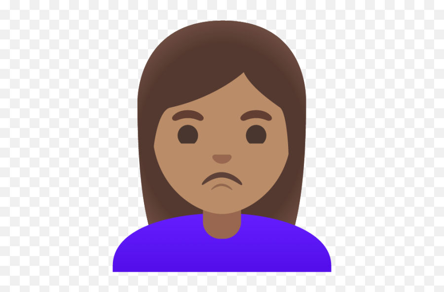 Medium Skin Emoji - Human Skin Color,Woman Pouting Emoji