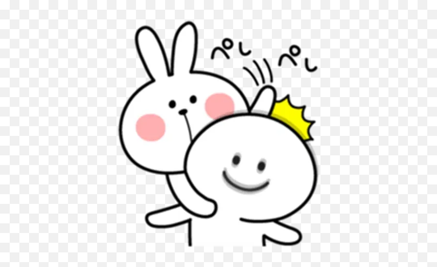 Spoiled Bunny Whatsapp Stickers - Stickers Cloud Dot Emoji,Biunny Emoticon