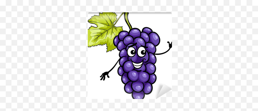 Blue Grapes Fruit Cartoon Illustration Emoji,Grape Emoji Stickers