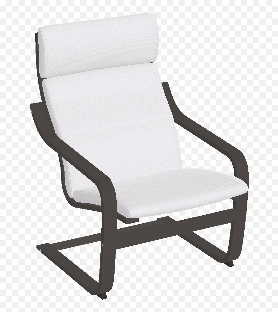 Poäng Armchair - Sillon Poang Ikea Negro Clipart Full Size Solid Back Emoji,Imagen De Emotion Enojado