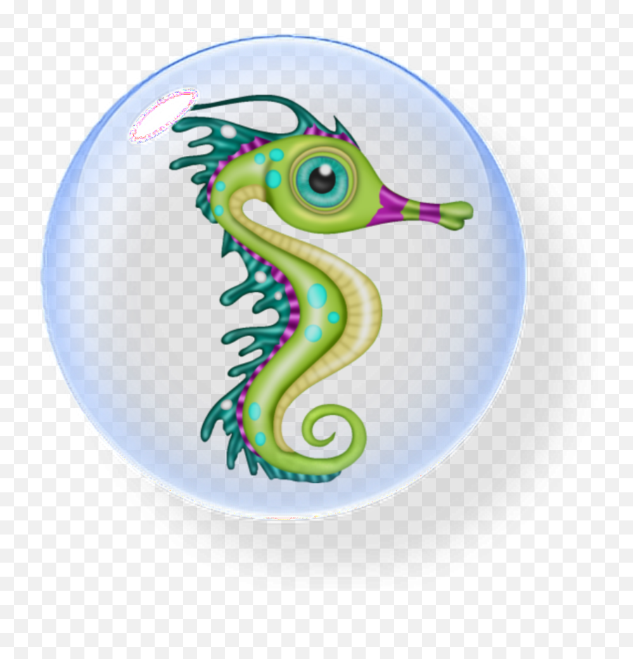 Mq Bubble Bubbles Green Seahorse - Northern Seahorse Emoji,Seahorse Emoji