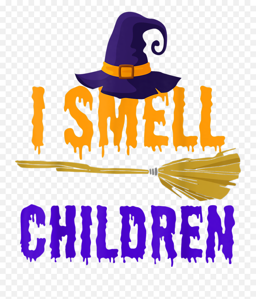 I Smell Children Witch Halloween Costume T - Shirt Emoji,Broom Cleaning Emoji