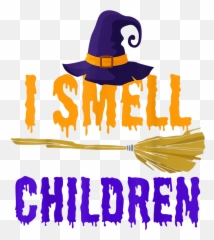 I Smell Children Witch Halloween Costume T - Shirt Emoji,Broom Cleaning Emoji