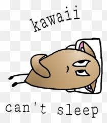 Kawaii Potato Sleep Sticker By Your Local Furry - Happy Emoji,Can't Sleep Emoji