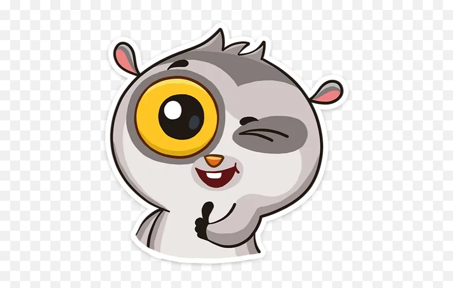 The Lemur - Stickers For Whatsapp Happy Emoji,Lemur Emoji