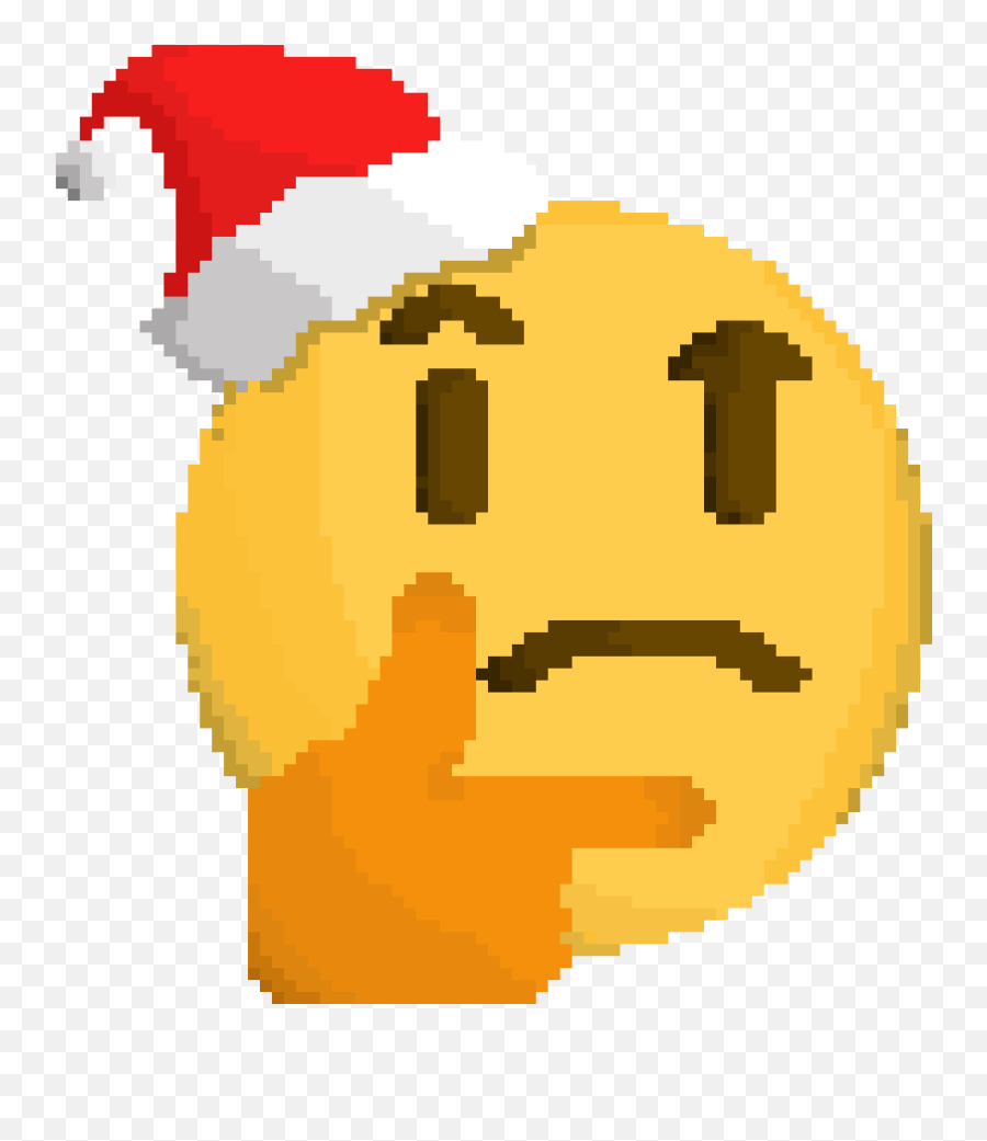 Pixilart - Thinking Santa By Derpyoverload12 Santa Thinking Png Emoji,Thinking Emoticon Facebook