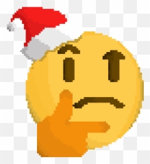 Pixilart - Thinking Santa By Derpyoverload12 Santa Thinking Png Emoji,Thinking Emoticon Facebook