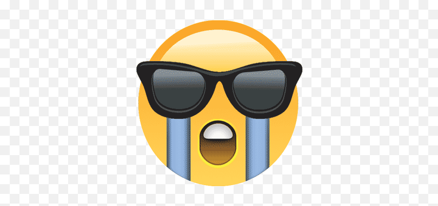 Emoji Faces - Full Rim,Crying Sunglasses Emoji