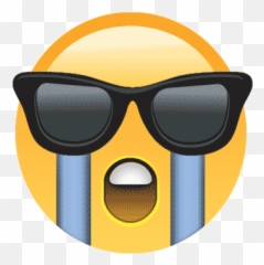 Emoji Faces - Full Rim,Crying Sunglasses Emoji