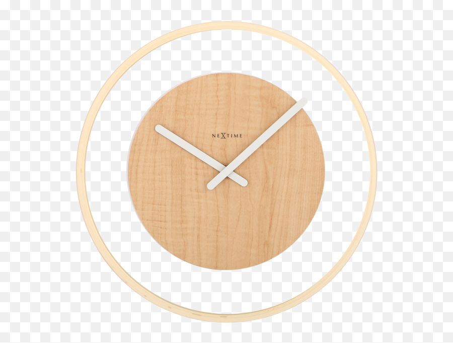 Nextime Wood Loop Wall Clock Clipart - Solid Emoji,Grandpa Clock Emoji