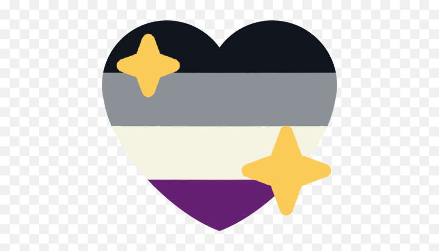 Lgbtq - Asexual Heart Emoji,Discord Bird Emoji