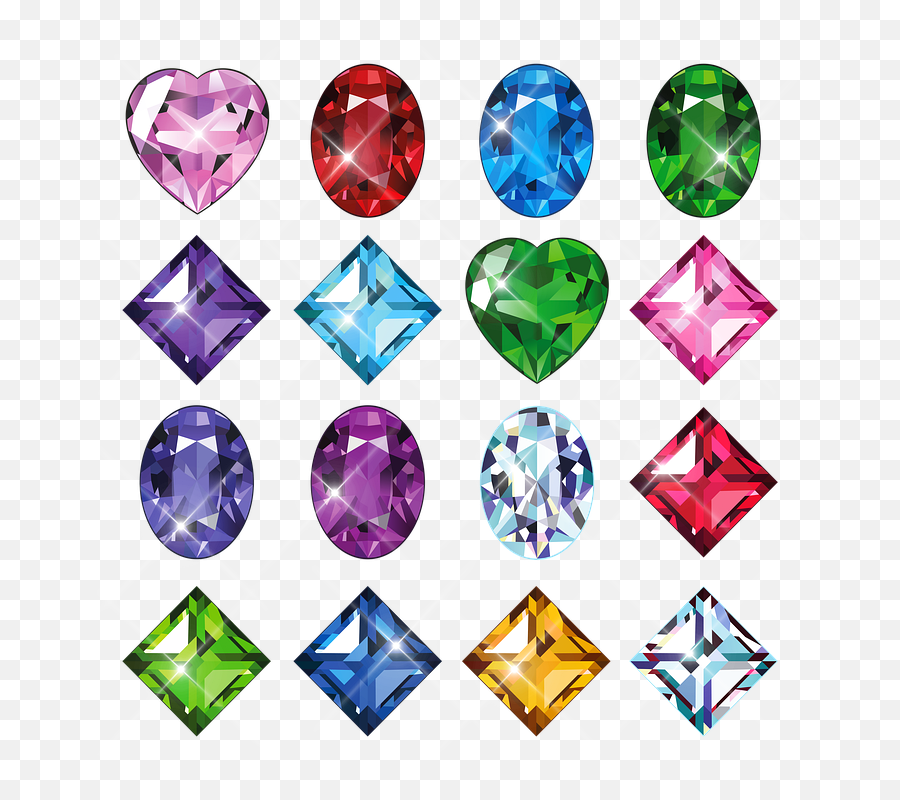 Stones Gemstones Hearts - Gems And Diamonds Emoji,Gems And Emotions