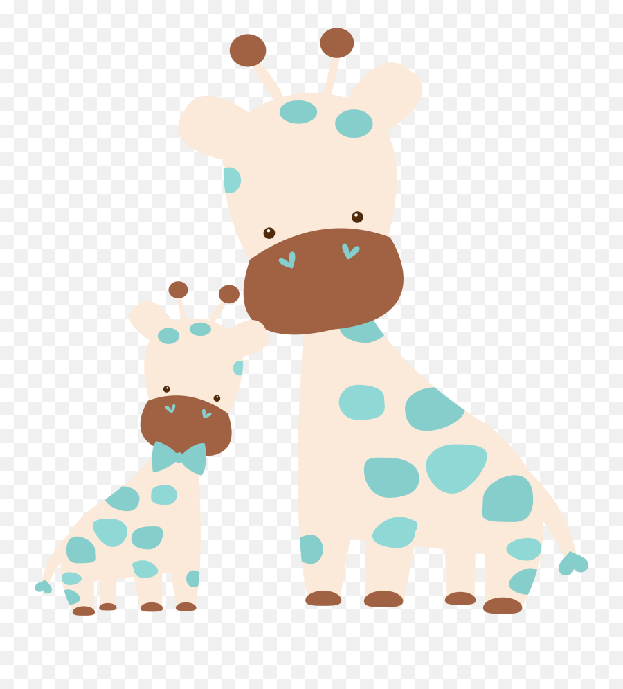 Lions Clipart Giraffe Lions Giraffe - Baby Animal Cute Png Emoji,Tiger Elephant Zebra Giraffe Monkey Emoji