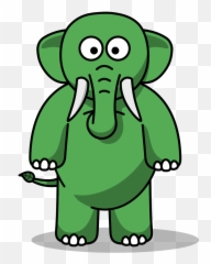 Sustainability News Review Of 2020 Green Elephant - Cartoon Animal Clip Art Emoji,Elephant Touching Dead Elephant Emotion