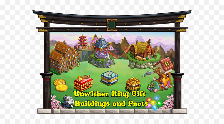 Farmville Farms Unwither Ring Buildings And Parts - Language Emoji,Green Fort Emoticon Copy Paste