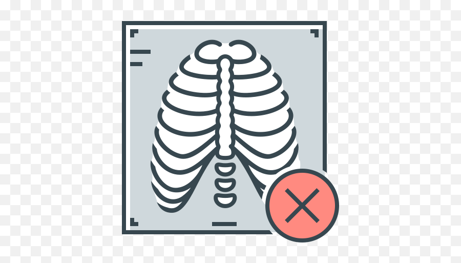 Virus X Ray Rib Cage Free Icon Of Virus - Coronavirus X Ray Outline Emoji,Xrayed Emoticon